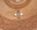 Moorish Style Carved Teak Inlaid Round Tabouret Drink Table