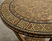 Moorish Syrian Bone Inlay Three Leg Drink Table