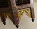 Pair of Moorish Middle Eastern Hexagonal Polychrome Drink Tables