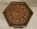 Pair of Moorish Middle Eastern Hexagonal Polychrome Drink Tables