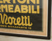 Achille Luciano Mauzan Commercial Ad Poster for Moretti