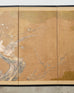 Japanese Style Four Panel Screen Pheasants on Prunus Tree
