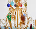 Venetian Murano Glass Fruit Eight Light Chandelier