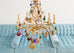 Venetian Murano Glass Fruit Eight Light Chandelier