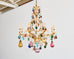 Venetian Murano Glass Fruit Eight Light Chandelier