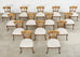 Set of Fourteen Nancy Corzine Neoclassical Cornell Dining Chairs