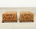 Pair of 19th Century Victorian Needlepoint Square Footstools