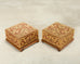 Pair of 19th Century Victorian Needlepoint Square Footstools