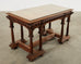 19th Century Neoclassical Style English Oak Library Table Desk