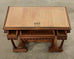 19th Century Neoclassical Style English Oak Library Table Desk