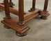 19th Century Neoclassical Style English Oak Library Table Desk