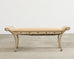 Italian Neoclassical Style Trompe l'oeil Carved Bench Seat