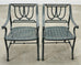 Set of Four Brown Jordan-Style Neoclassical Garden Armchairs