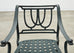 Set of Four Brown Jordan-Style Neoclassical Garden Armchairs