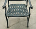 Set of Four Brown Jordan-Style Neoclassical Garden Armchairs