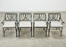 Set of Four Brown Jordan-Style Neoclassical Garden Armchairs