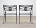 Kenneth Lynch Style Star and Dolphin Garden Table and Six Chairs