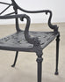 Kenneth Lynch Style Star and Dolphin Garden Table and Six Chairs