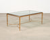 Maison Jansen Style Neoclassical Bronze Glass Cocktail Table