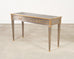 John Vesey Style Steel and Bronze Neoclassical Desk or Console