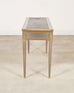 John Vesey Style Steel and Bronze Neoclassical Desk or Console