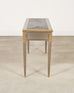 John Vesey Style Steel and Bronze Neoclassical Desk or Console