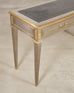 John Vesey Style Steel and Bronze Neoclassical Desk or Console