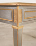 John Vesey Style Steel and Bronze Neoclassical Desk or Console