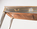 John Vesey Style Steel and Bronze Neoclassical Desk or Console