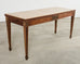 Grand French Neoclassical Marble Top Library or Console Table