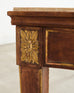 Grand French Neoclassical Marble Top Library or Console Table