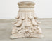 French Neoclassical Style Cast Stone Garden Center Table