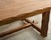 Monumental Country French Oak Farmhouse Trestle Dining Table