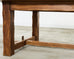 Monumental Country French Oak Farmhouse Trestle Dining Table