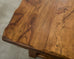 Monumental Country French Oak Farmhouse Trestle Dining Table