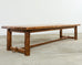 Monumental Country French Oak Farmhouse Trestle Dining Table