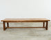 Monumental Country French Oak Farmhouse Trestle Dining Table