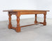 Midcentury Country French Oak Farmhouse Dining Table 7 Ft