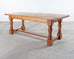 Midcentury Country French Oak Farmhouse Dining Table 7 Ft