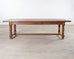 Country French Provincial Oak Farmhouse Dining Table 9 Ft