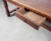Country French Provincial Oak Farmhouse Dining Table 9 Ft