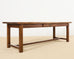 Country English Provincial Oak Farmhouse Trestle Dining Table