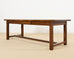 Country English Provincial Oak Farmhouse Trestle Dining Table