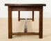 Country English Provincial Oak Farmhouse Trestle Dining Table