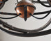 Orbital Atomic Age Iron and Copper Chandelier by Jefferson Mack