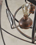 Orbital Atomic Age Iron and Copper Chandelier by Jefferson Mack