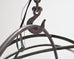 Orbital Atomic Age Iron and Copper Chandelier by Jefferson Mack