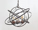 Orbital Atomic Age Iron and Copper Chandelier by Jefferson Mack