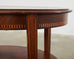 English Mahogany Two-Tier Side Table with Inlay