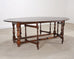 English Georgian Style Oak Drop-Leaf Wake Dining Table 7.5 Ft